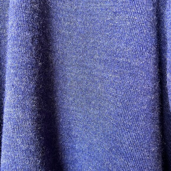 Calvin Klein Sweater Mens Size XL Navy 100% Extra Fine Merino Wool V Neck - Picture 6 of 16